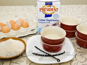 Ингридиенты для крем брюле